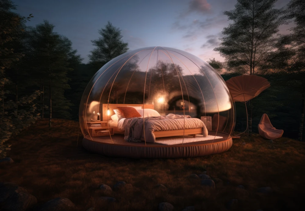 small bubble tent